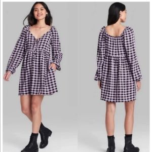 Wild Fable Checkered Mini Dress, Multiple Sizes